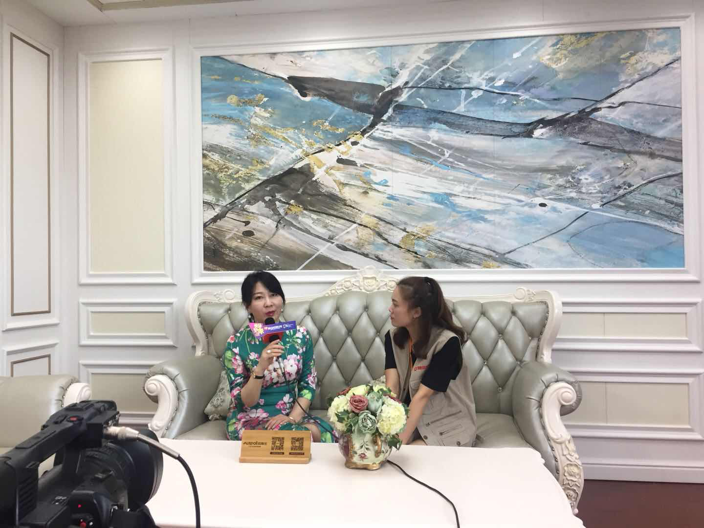威廉希尔体育官方网站总裁马彩宣女士接受媒体采访